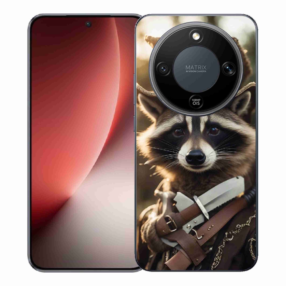 Gelový kryt mmCase na Honor Magic 8 Lite 5G - mýval v uniformě