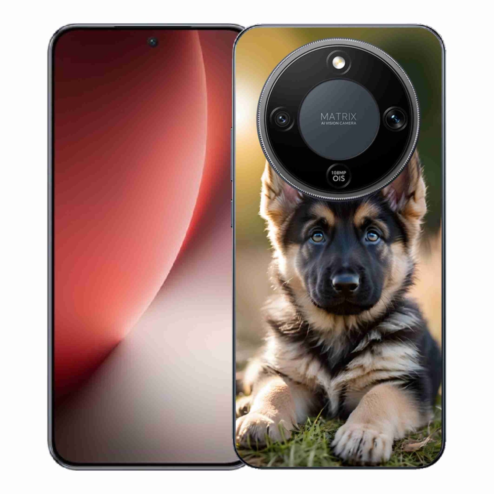Gelový kryt mmCase na Honor Magic 8 Lite 5G - německý ovčák v přírodě
