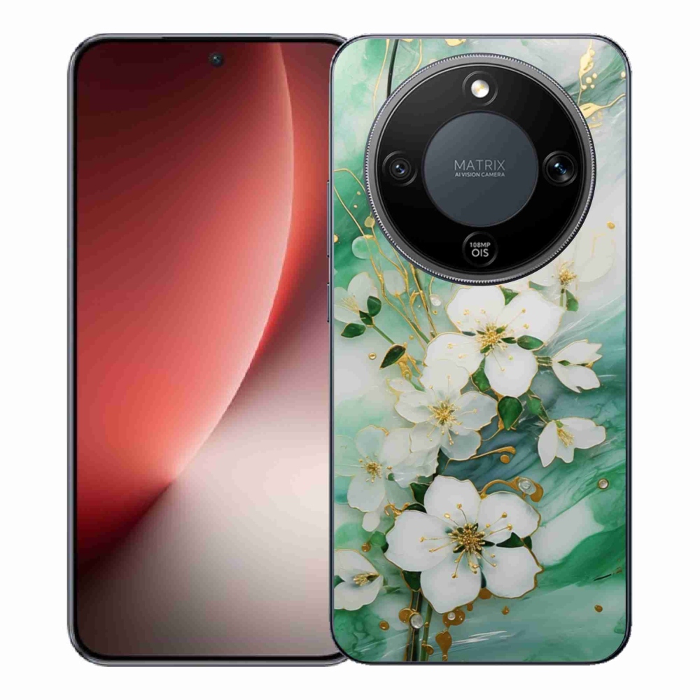 Gelový kryt mmCase na Honor Magic 8 Lite 5G - něžné květy