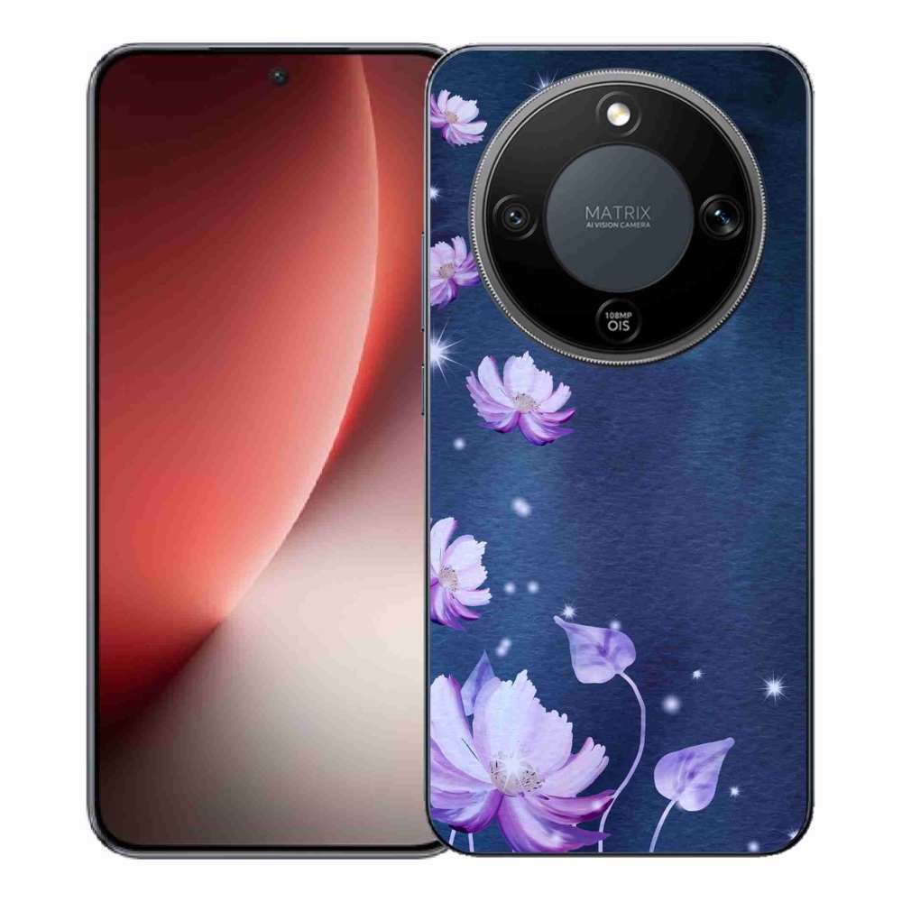 Gelový kryt mmCase na Honor Magic 8 Lite 5G - padající květy