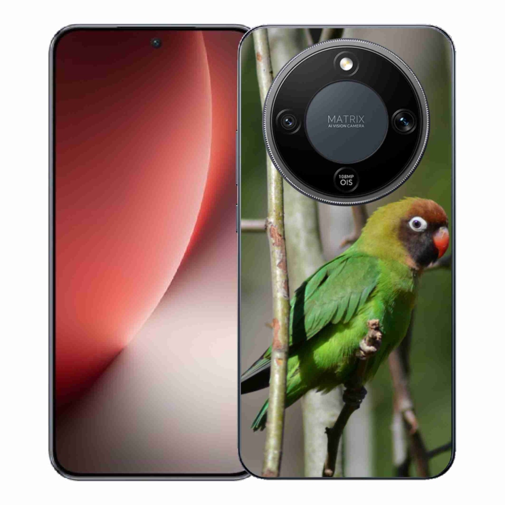 Gelový kryt mmCase na Honor Magic 8 Lite 5G - papoušek agapornis