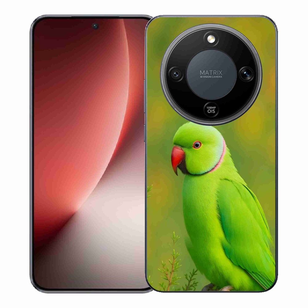 Gelový kryt mmCase na Honor Magic 8 Lite 5G - papoušek alexandr 2