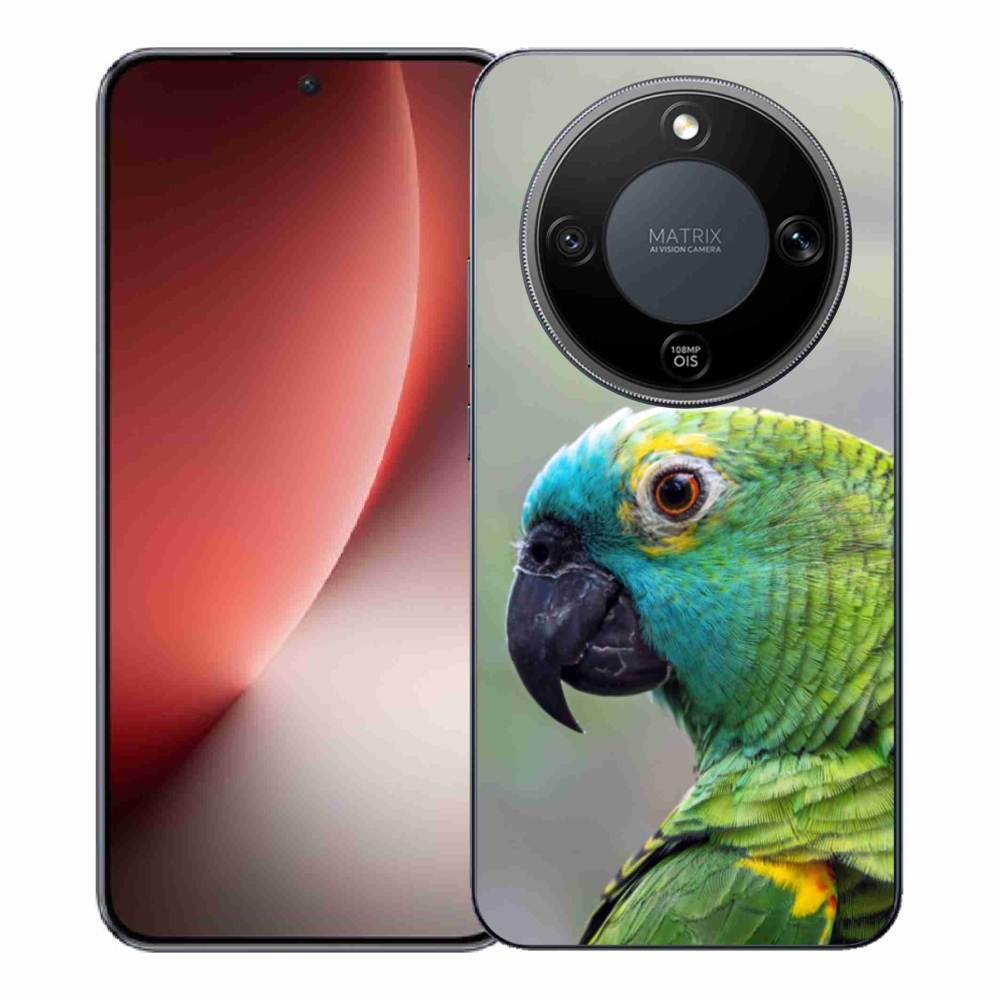 Gelový kryt mmCase na Honor Magic 8 Lite 5G - papoušek amazoňan