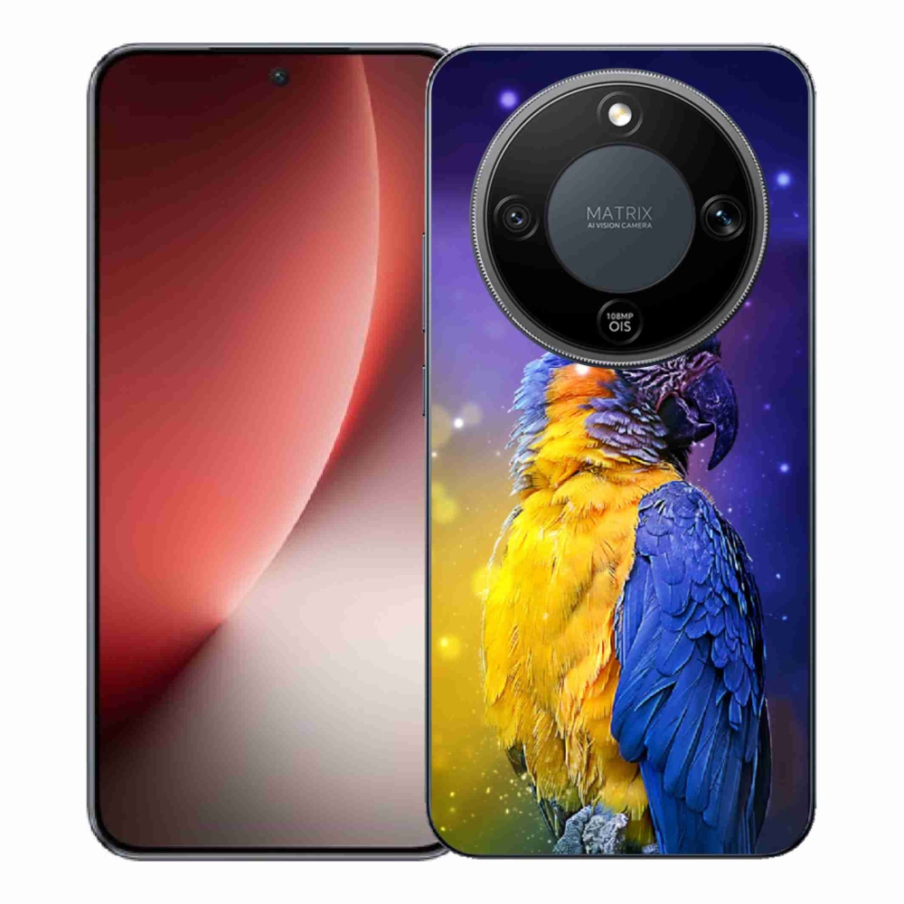 Gelový kryt mmCase na Honor Magic 8 Lite 5G - papoušek ara 1
