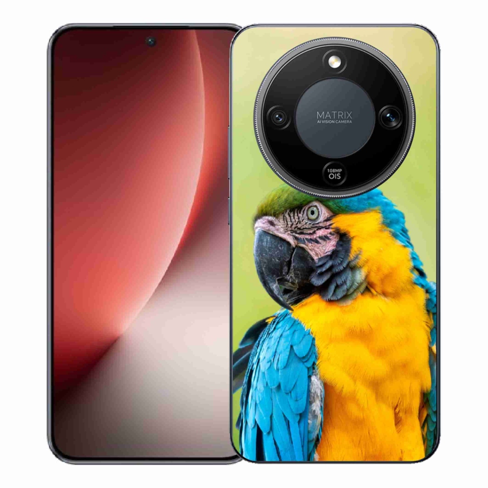 Gelový kryt mmCase na Honor Magic 8 Lite 5G - papoušek ara 2