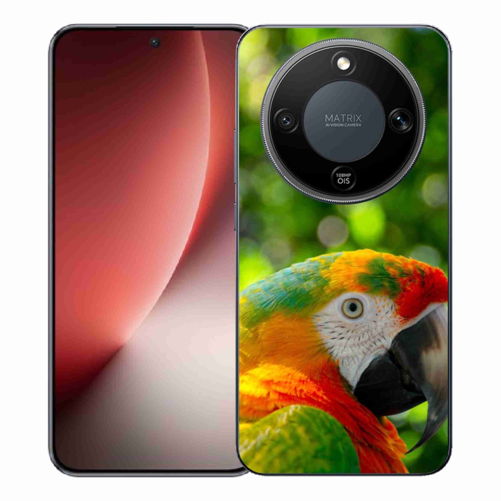 Gelový kryt mmCase na Honor Magic 8 Lite 5G - papoušek ara 3