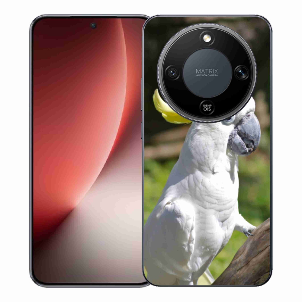 Gelový kryt mmCase na Honor Magic 8 Lite 5G - papoušek kakadu 2