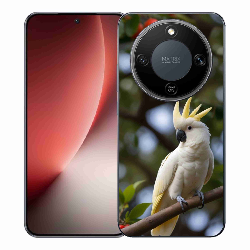 Gelový kryt mmCase na Honor Magic 8 Lite 5G - papoušek kakadu 3