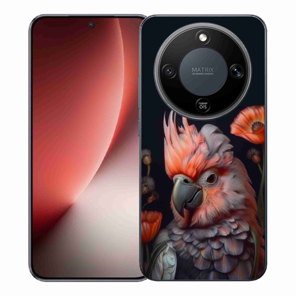 Gelový kryt mmCase na Honor Magic 8 Lite 5G - papoušek kakadu v barvách