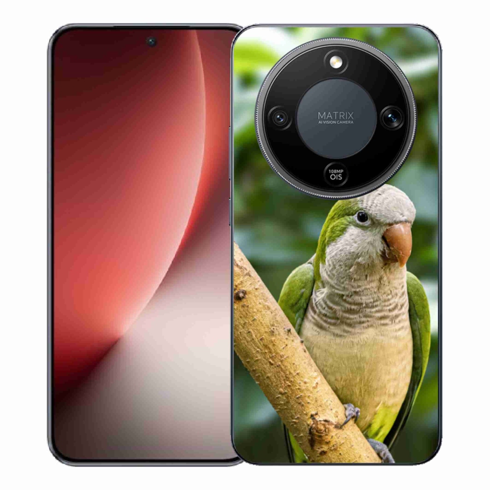 Gelový kryt mmCase na Honor Magic 8 Lite 5G - papoušek mníšek