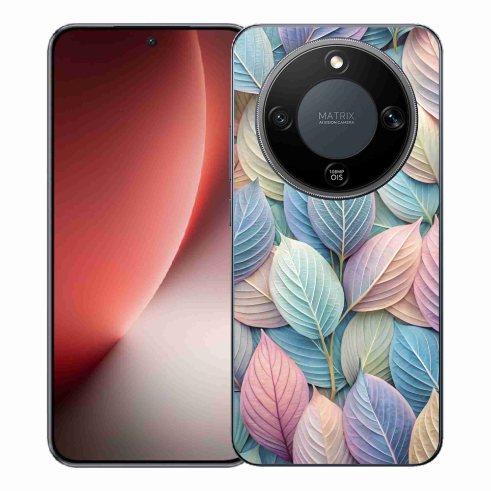 Gelový kryt mmCase na Honor Magic 8 Lite 5G - pastelové listy