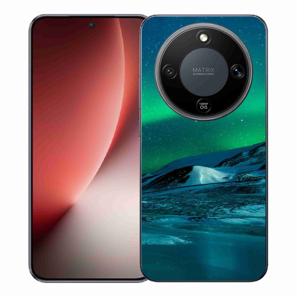 Gelový kryt mmCase na Honor Magic 8 Lite 5G - polární záře