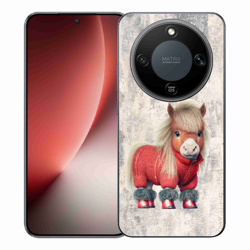 Gelový kryt mmCase na Honor Magic 8 Lite 5G - poník ve svetru