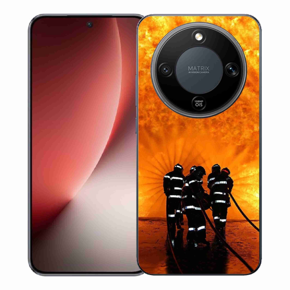 Gelový kryt mmCase na Honor Magic 8 Lite 5G - požár