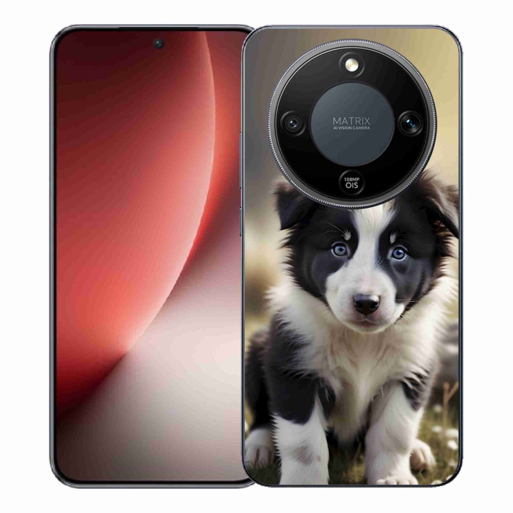Gelový kryt mmCase na Honor Magic 8 Lite 5G - roztomilá border kolie