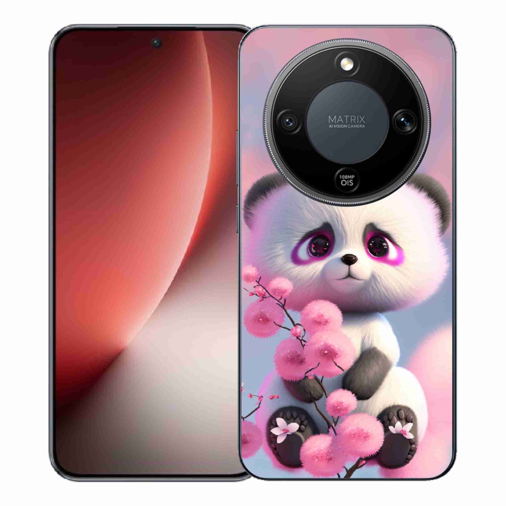 Gelový kryt mmCase na Honor Magic 8 Lite 5G - roztomilá panda 1
