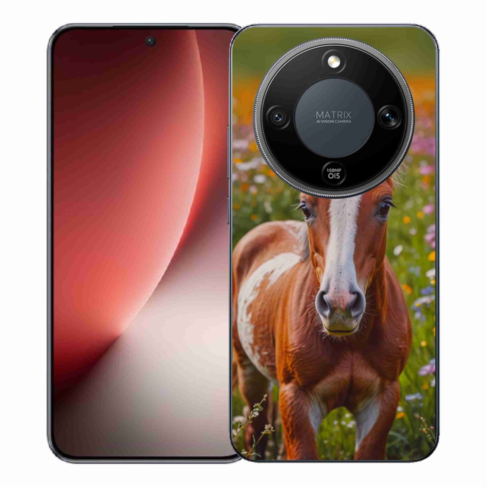 Gelový kryt mmCase na Honor Magic 8 Lite 5G - roztomilé hříbě