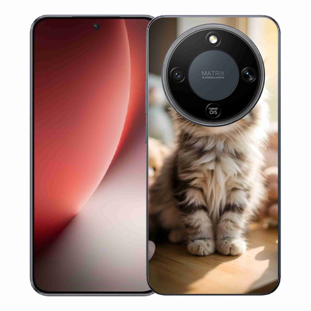 Gelový kryt mmCase na Honor Magic 8 Lite 5G - roztomilé kotě 10