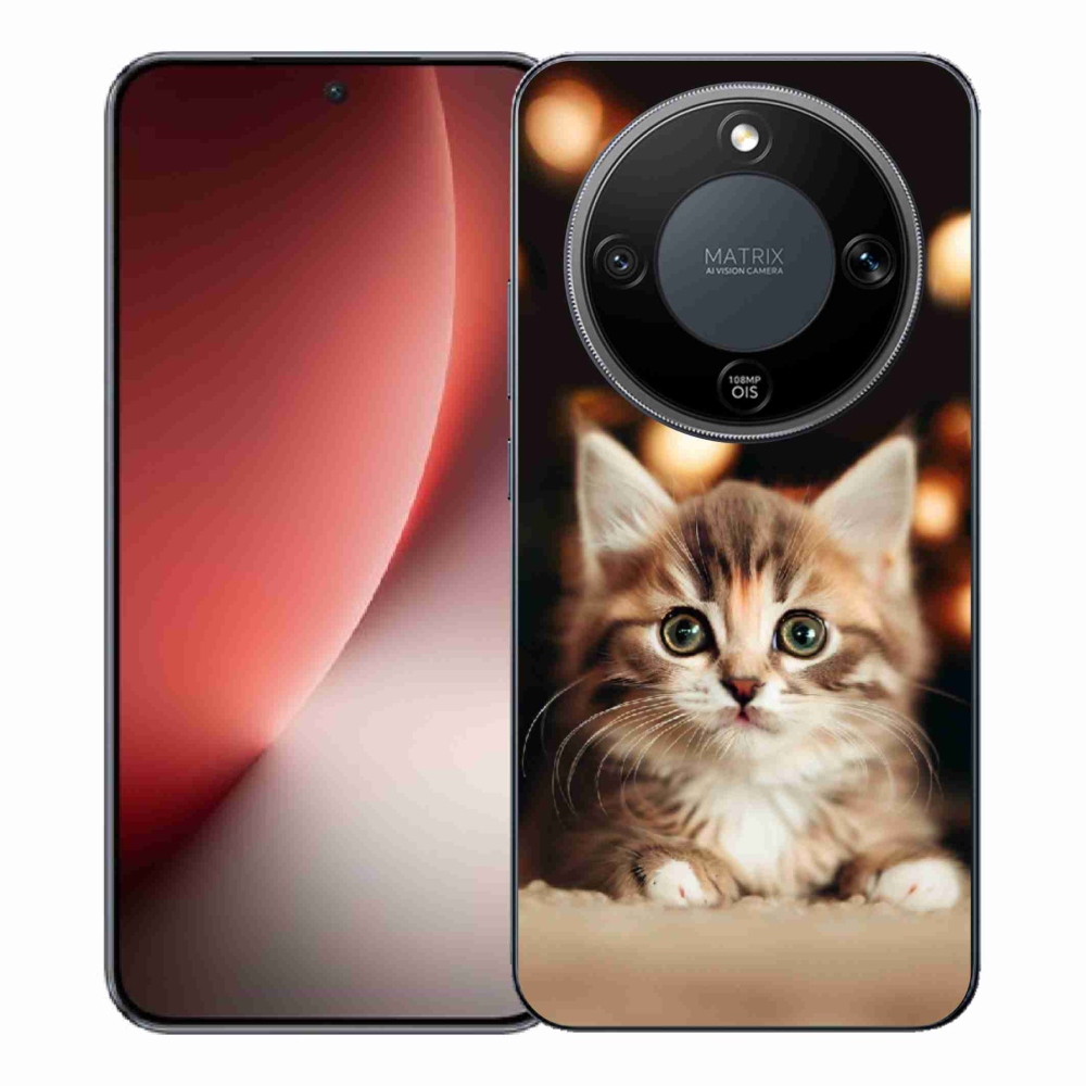 Gelový kryt mmCase na Honor Magic 8 Lite 5G - roztomilé kotě 2