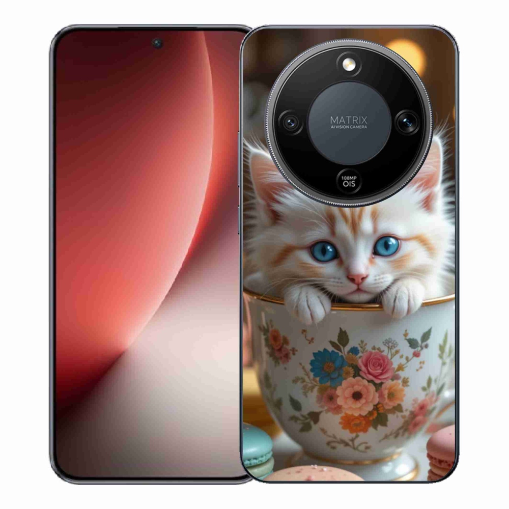 Gelový kryt mmCase na Honor Magic 8 Lite 5G - roztomilé kotě 6