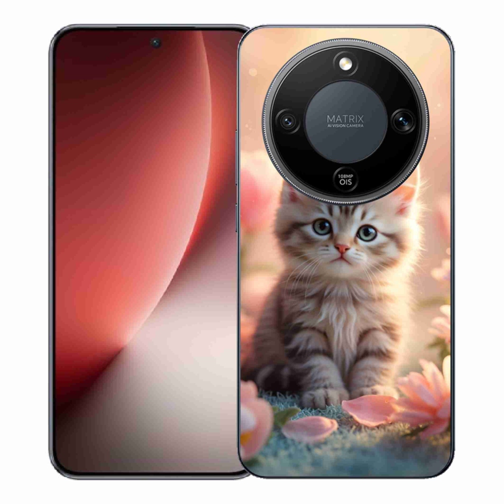 Gelový kryt mmCase na Honor Magic 8 Lite 5G - roztomilé kotě 8