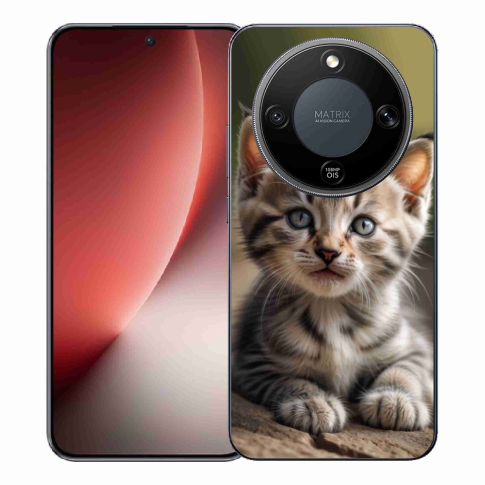 Gelový kryt mmCase na Honor Magic 8 Lite 5G - roztomilé kotě 9