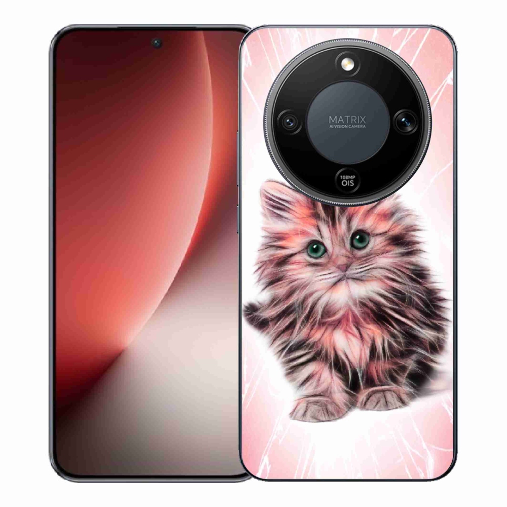 Gelový kryt mmCase na Honor Magic 8 Lite 5G - roztomilé kotě