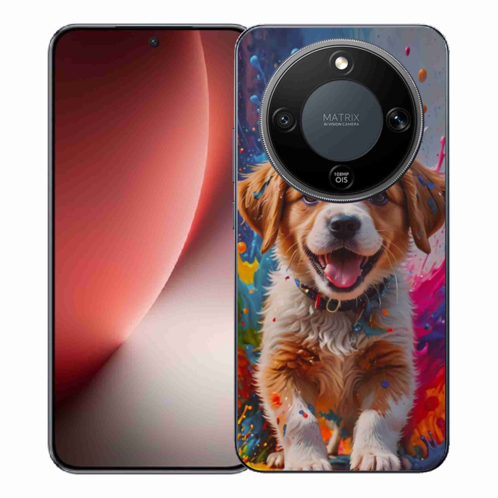 Gelový kryt mmCase na Honor Magic 8 Lite 5G - roztomilé štěně 3