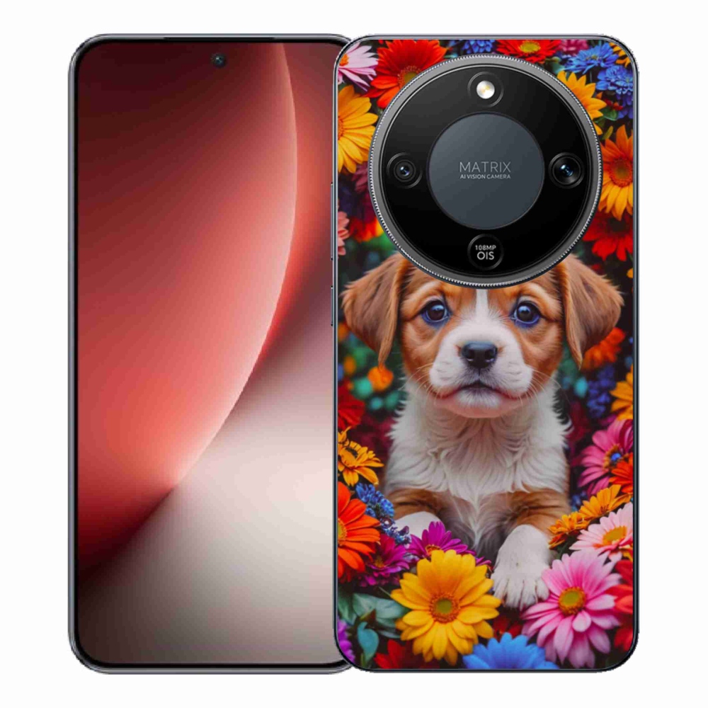 Gelový kryt mmCase na Honor Magic 8 Lite 5G - roztomilé štěně