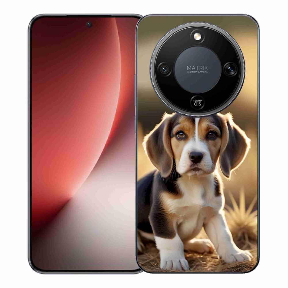 Gelový kryt mmCase na Honor Magic 8 Lite 5G - roztomilý bígl