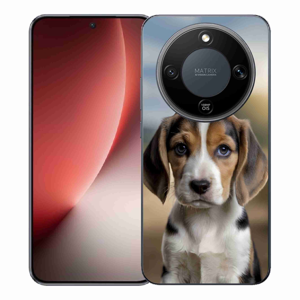 Gelový kryt mmCase na Honor Magic 8 Lite 5G - roztomilý bígl