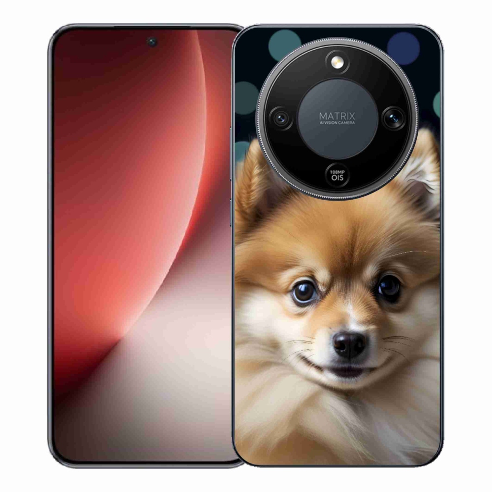 Gelový kryt mmCase na Honor Magic 8 Lite 5G - roztomilý pomeranian