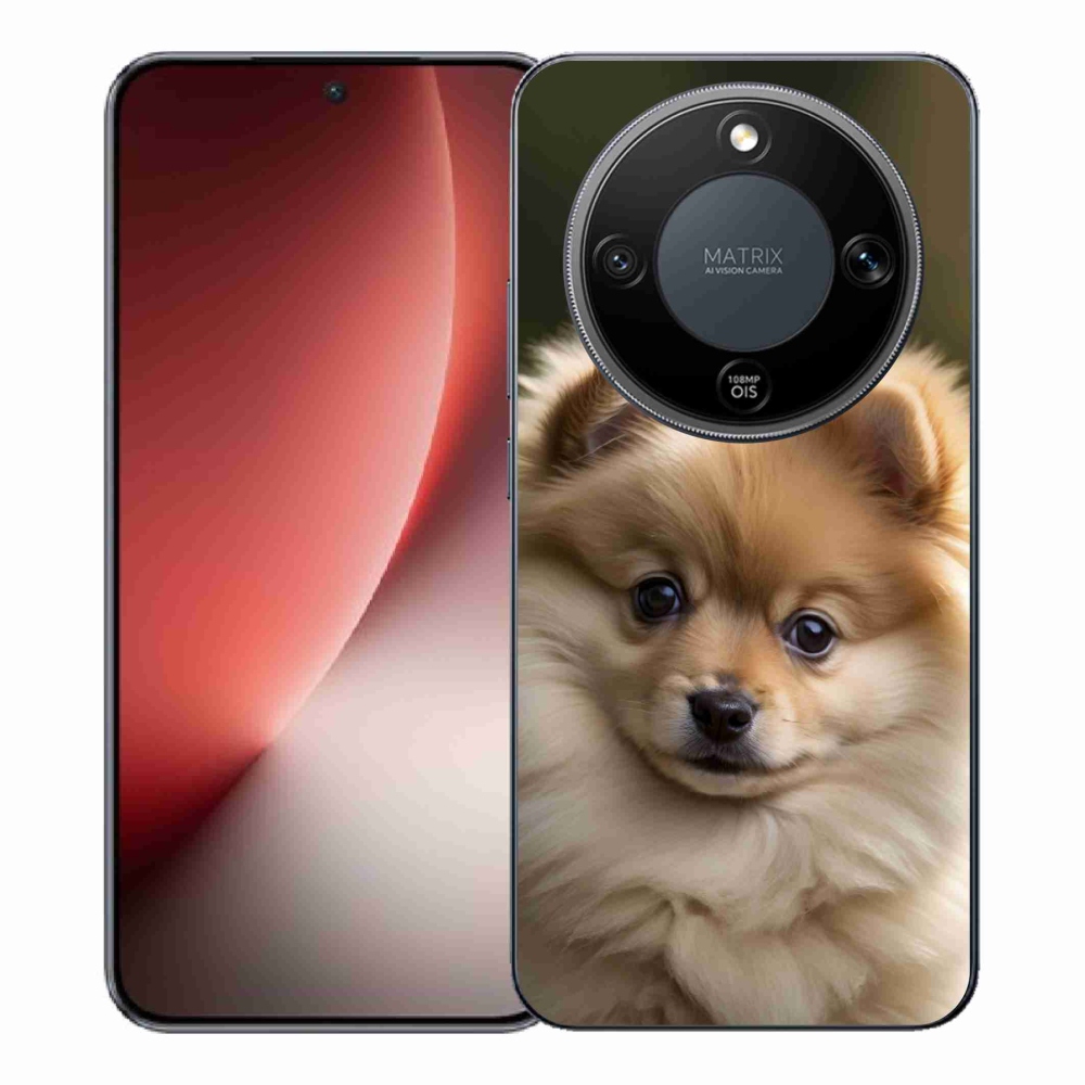Gelový kryt mmCase na Honor Magic 8 Lite 5G - roztomilý pomeranian 2