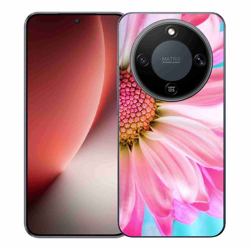 Gelový kryt mmCase na Honor Magic 8 Lite 5G - růžová květina