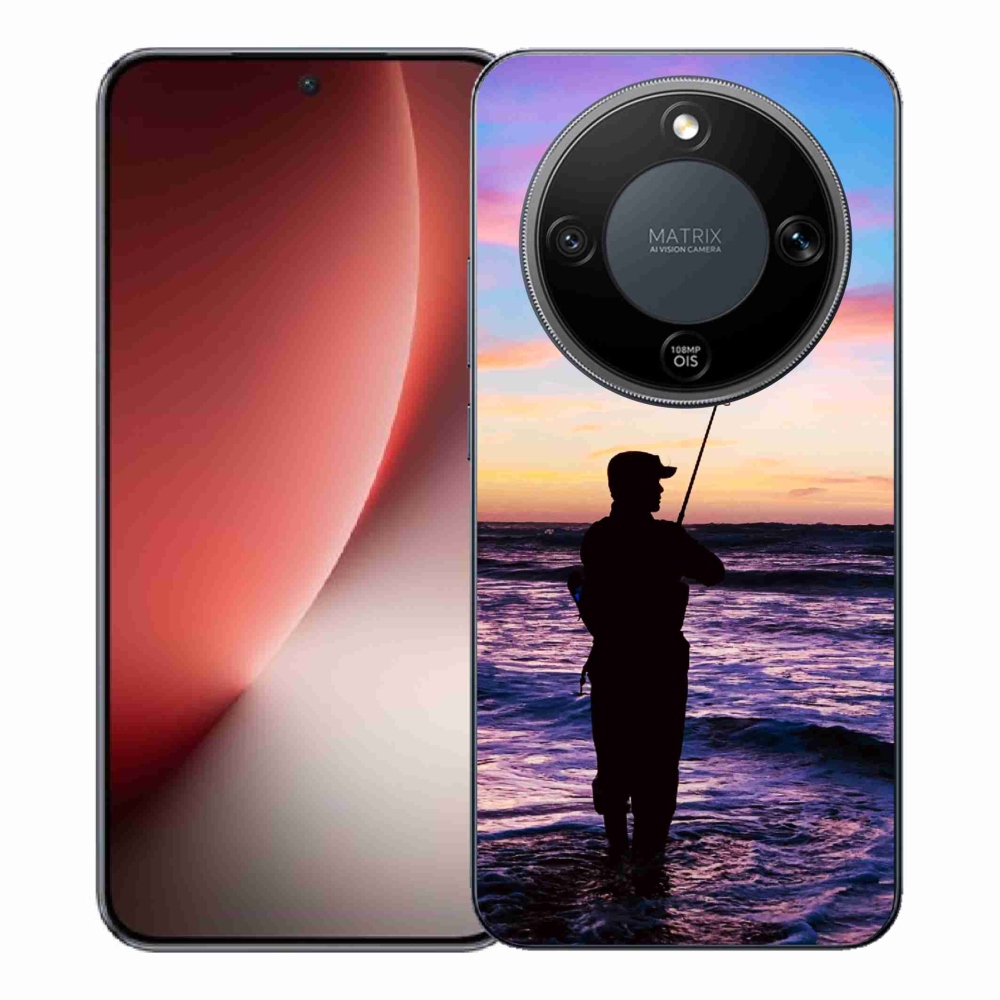 Gelový kryt mmCase na Honor Magic 8 Lite 5G - rybaření 1