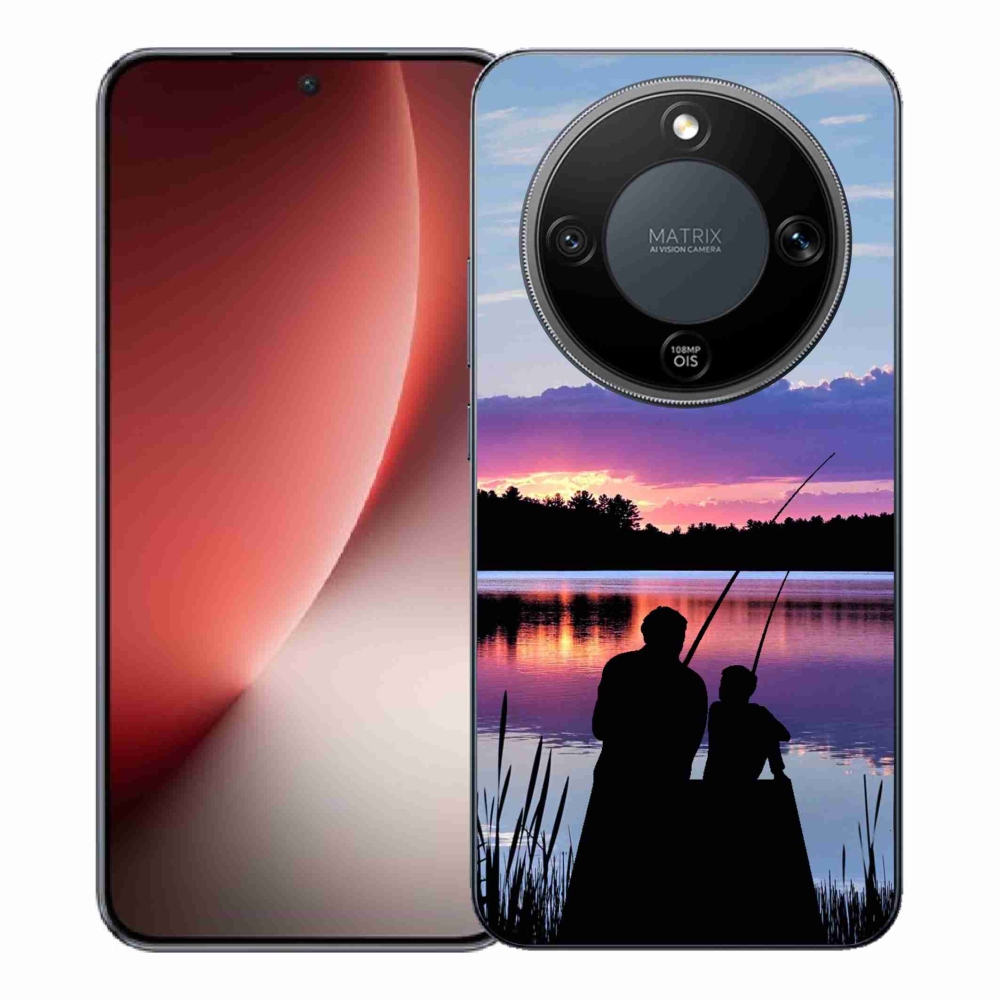 Gelový kryt mmCase na Honor Magic 8 Lite 5G - rybaření 2