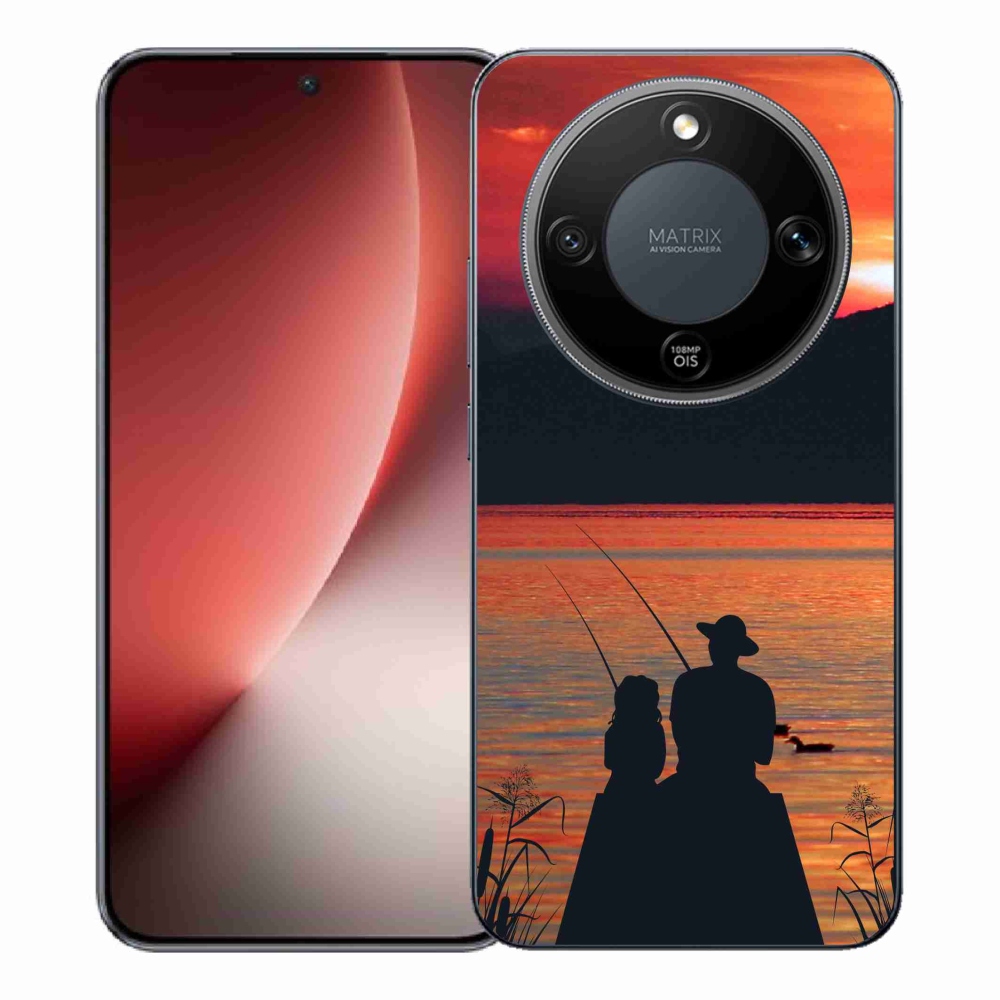 Gelový kryt mmCase na Honor Magic 8 Lite 5G - rybaření 3