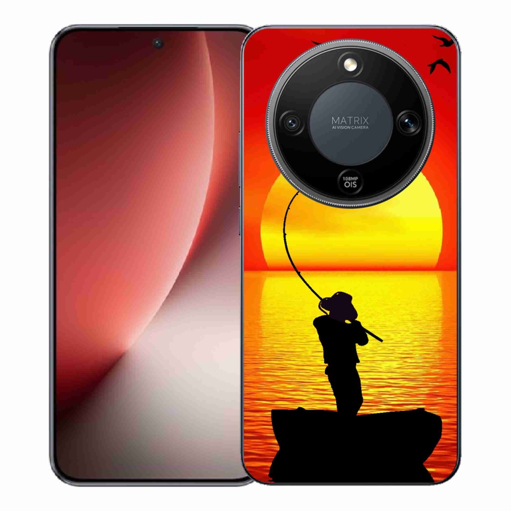 Gelový kryt mmCase na Honor Magic 8 Lite 5G - rybaření