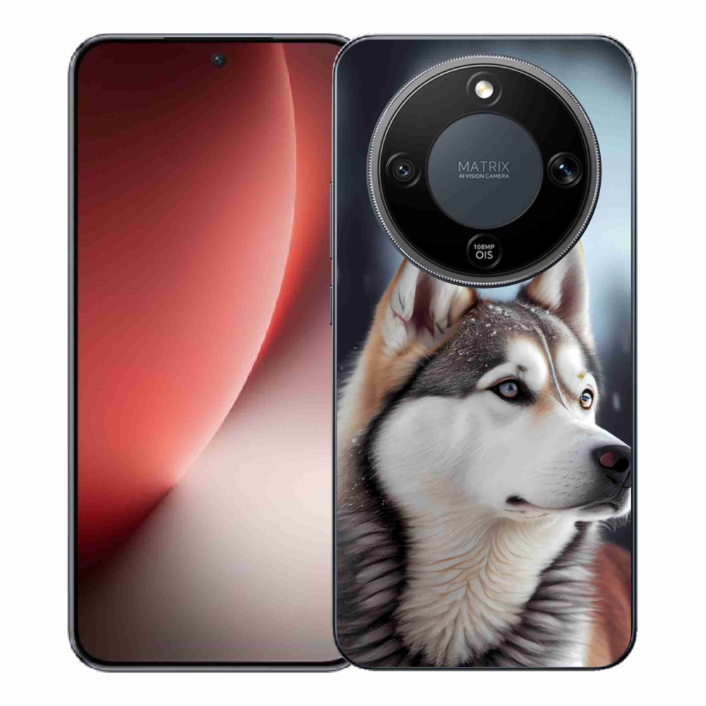 Gelový kryt mmCase na Honor Magic 8 Lite 5G - sibiřský husky