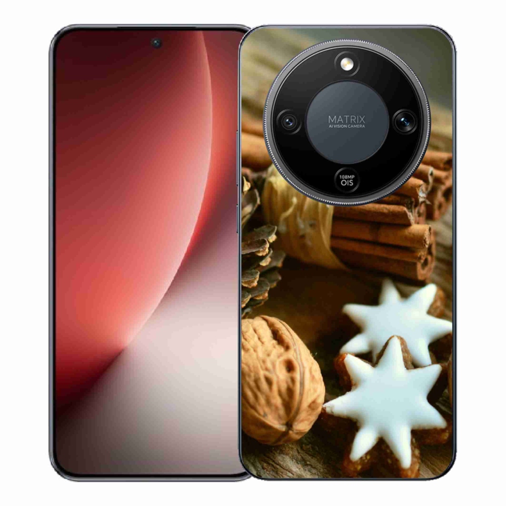 Gelový kryt mmCase na Honor Magic 8 Lite 5G - skořice a perníčky