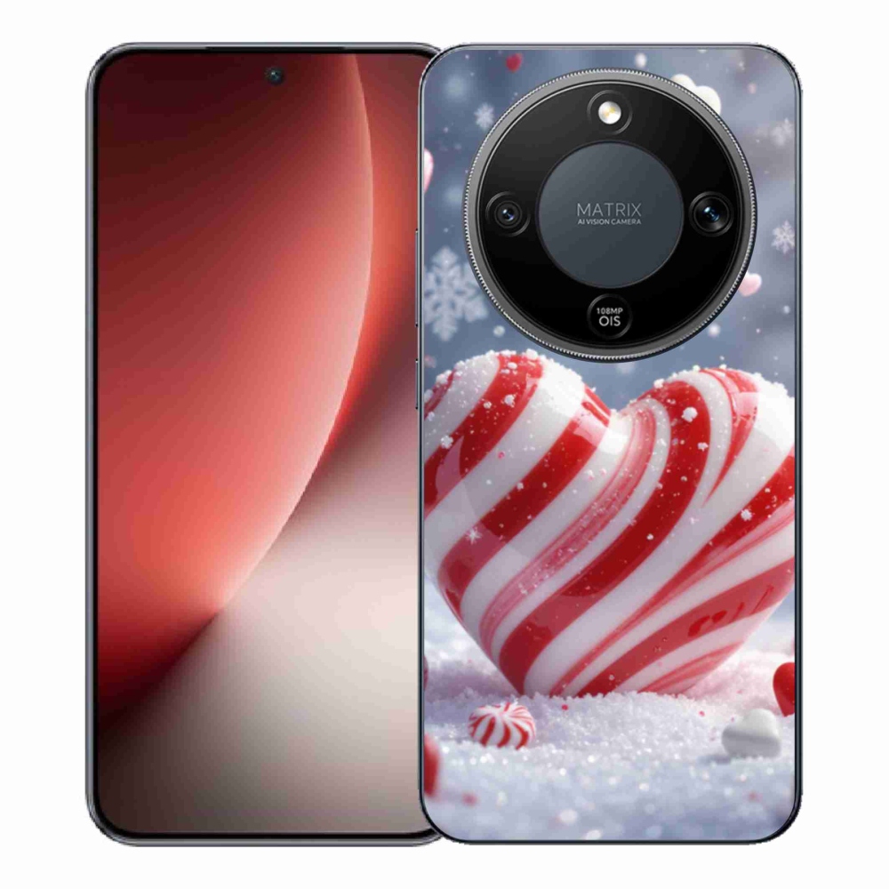 Gelový kryt mmCase na Honor Magic 8 Lite 5G - sladké srdce