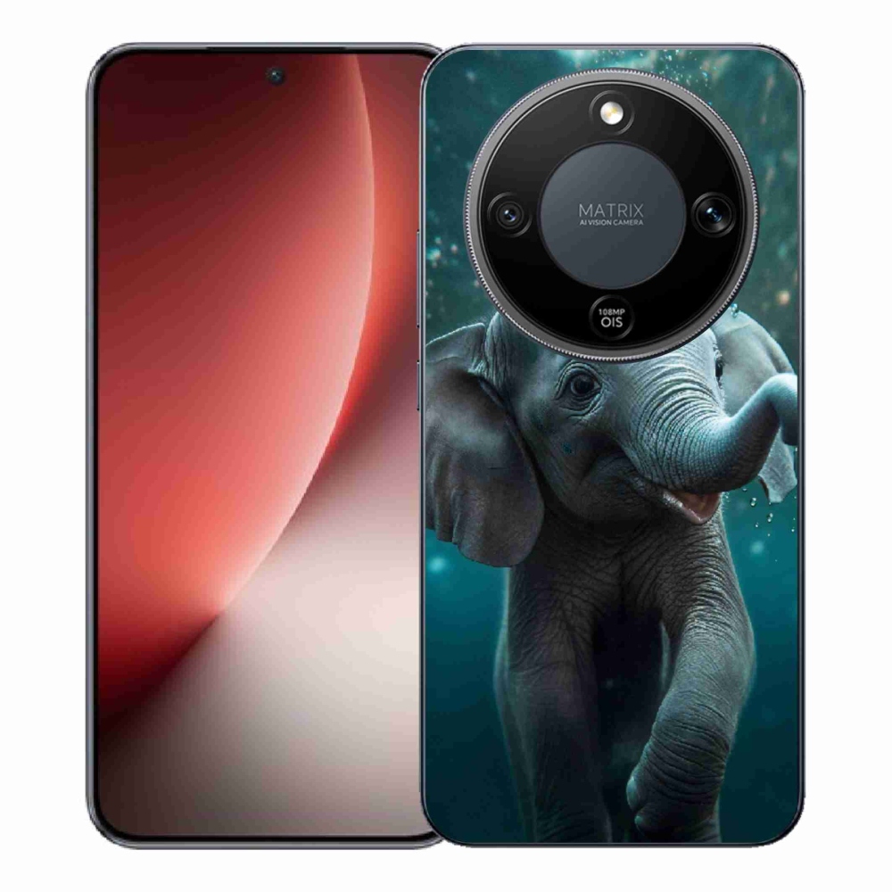 Gelový kryt mmCase na Honor Magic 8 Lite 5G - slůně pod vodou