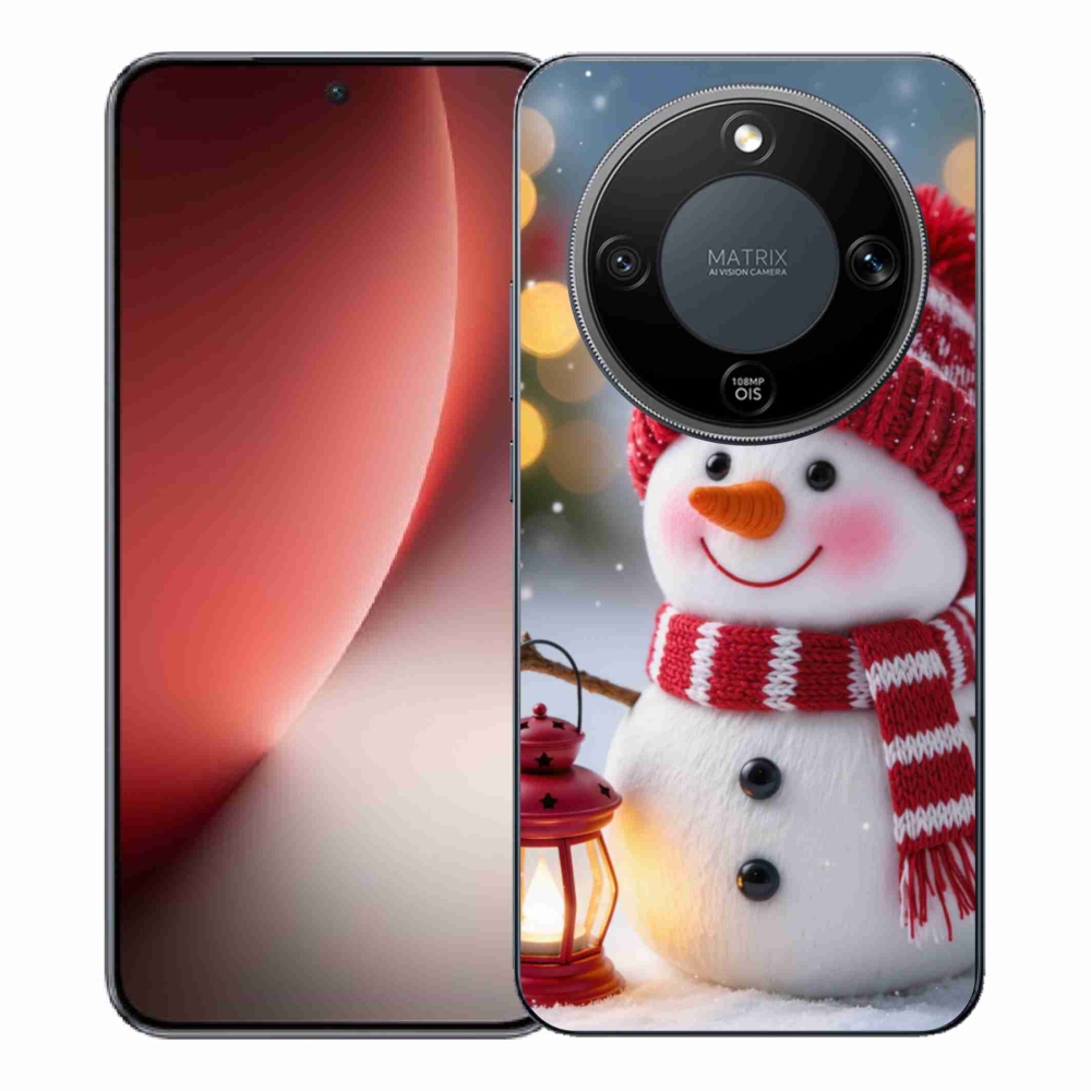 Gelový kryt mmCase na Honor Magic 8 Lite 5G - sněhulák 2