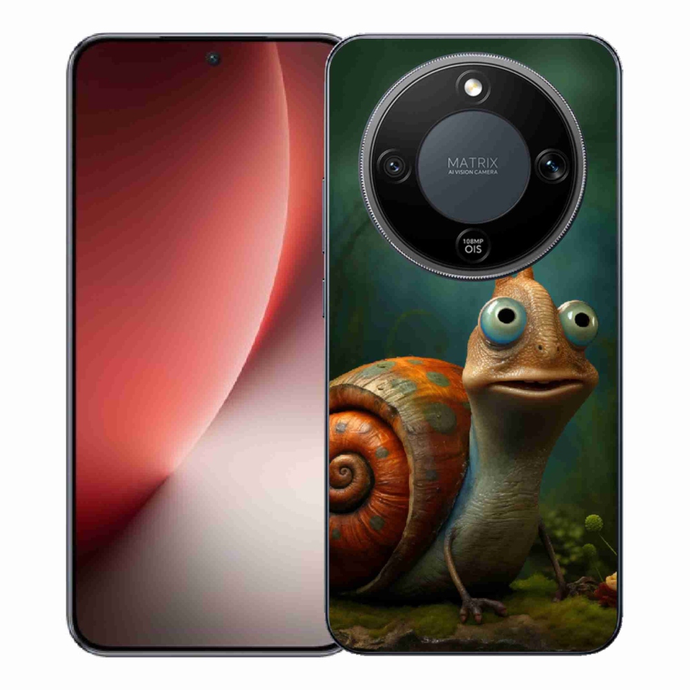 Gelový kryt mmCase na Honor Magic 8 Lite 5G - šnek