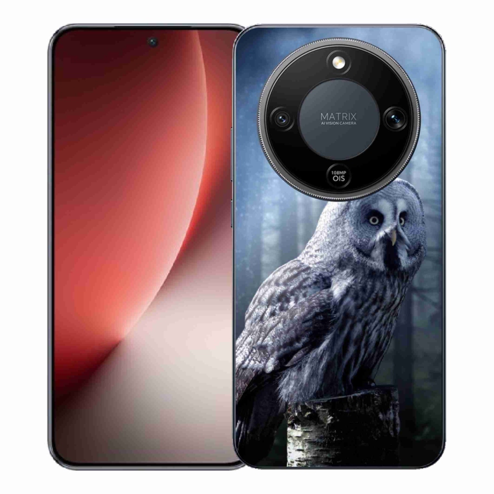 Gelový kryt mmCase na Honor Magic 8 Lite 5G - sova