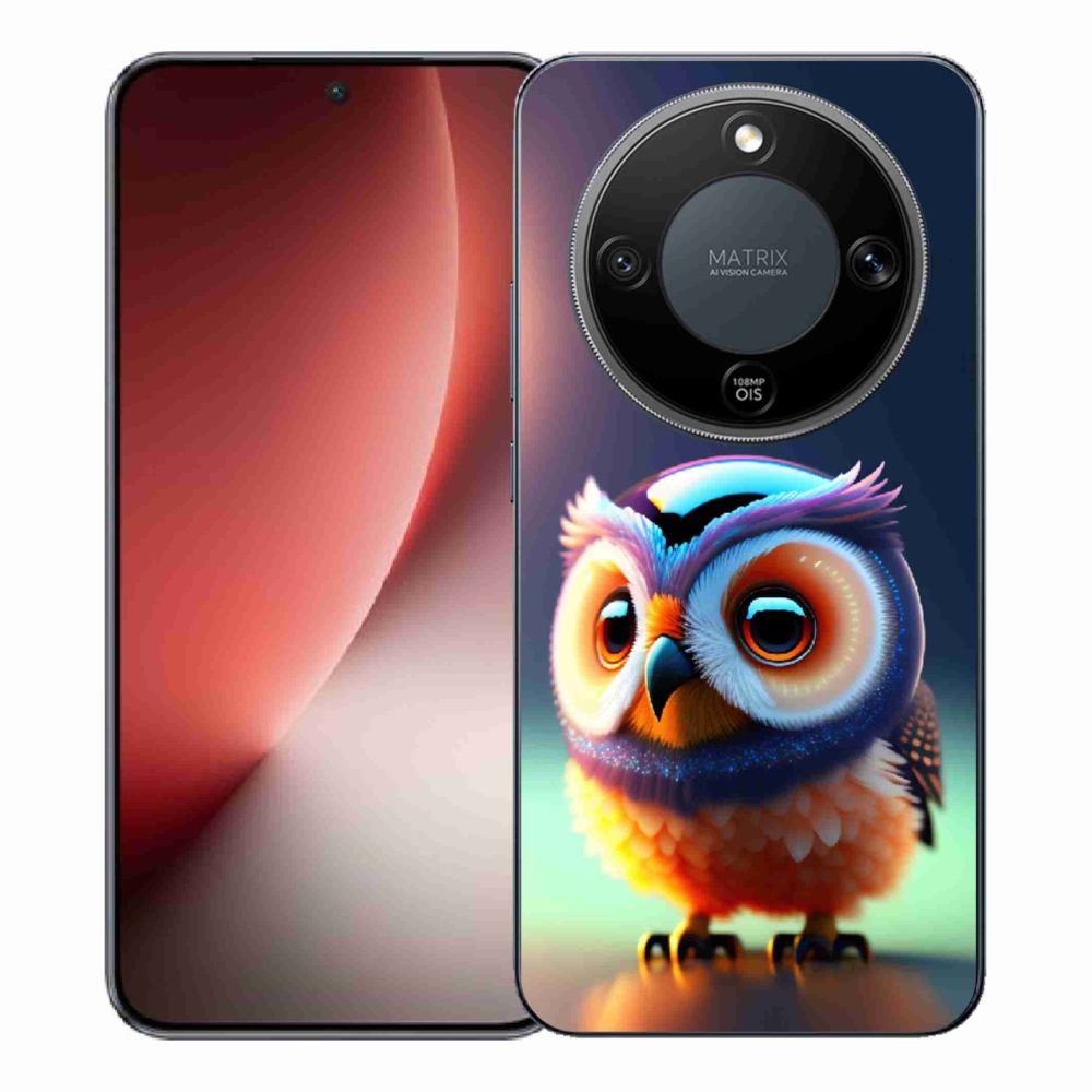 Gelový kryt mmCase na Honor Magic 8 Lite 5G - sovička