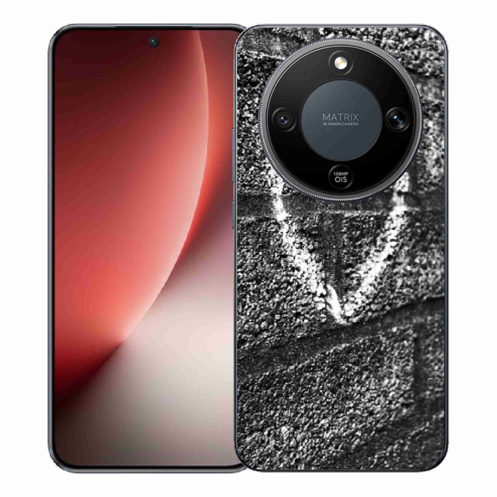 Gelový kryt mmCase na Honor Magic 8 Lite 5G - srdce na zdi