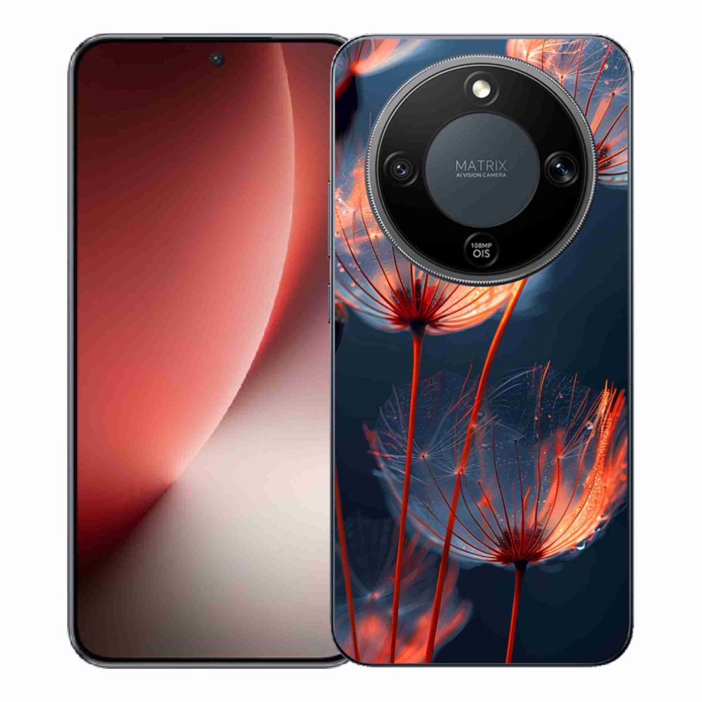 Gelový kryt mmCase na Honor Magic 8 Lite 5G - světélkující chmýří