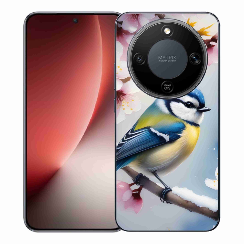 Gelový kryt mmCase na Honor Magic 8 Lite 5G - sýkorka