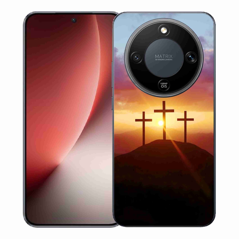 Gelový kryt mmCase na Honor Magic 8 Lite 5G - tři kříže